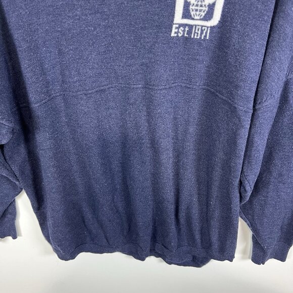 Disney Parks Spirit Jersey Adult Small Crewneck Sweater Walt Disney World Navy - Picture 4 of 9